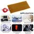 15pcs 45mmx100mm Film Heater Plate Adhesive Pad, PI Heating Elements Film 24V 30W Strip Heater Adhesive Polyimide Heater Plate (24V 30W 45mmx100mm...