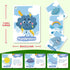 34 Season Flashcards for Kids,Waterproof Month Education Flash Cards, Children's Weather Educational Card, Double-Sided Festivals Toy Cards for To...