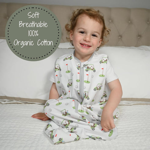 Sleep Sack, 100% Organic Cotton Baby Sleep Sack, 0.5 TOG Sleep Sack Lightweight, 2-Way Zipper Toddler Sleep Sack Soft, 12-18 Months Newborn Sleep ...