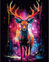 Tucocoo Graffiti Deer Paint by Number for Adults, DIY Digital Oil Painting Kits on Canvas with Brushes and Acrylic Pigment, Animal Realistic Carto...