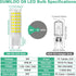 G9 LED Bulb 6W,60W Halogen Equivalent,5000K Daylight White,High Brightness 600LM, AC120V T4 G9 Bulbs with Long Lifespan for Chandeliers Home Light...