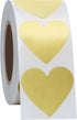 Hybsk 1000pcs Gold Heart Stickers 30mm Love Labels for Crafting Scrapbooking (Gold)...