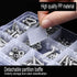 2Pack 18 Grids Craft Organizers and Storage Bead Organizer Tackle Box Organizer with Adjustable Divider, Plastic, Clear...