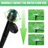 40Pcs Drip Irrigation Emitters Sprayers Fan Shape for 1/4" Tubing, Adjustable 360 Degree Water Flow Sprayers on 5.5" Arrow Stake for Garden Irriga...