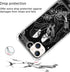The Lovers Tarot Card Skull Black Case Compatible with iPhone 15, Trippy Psychedelic Aesthetic Tarot Card Cool Skeleton Case for iPhone 15, Unique...
