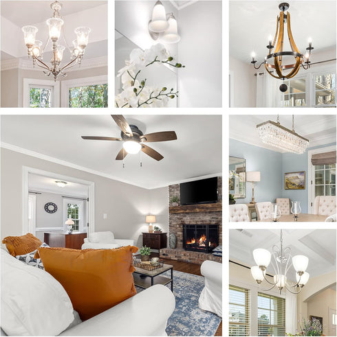 T14/T45 LED Tubular Bulb- 4W 5000K Daylight White- E26 Base Dimmable LED Filament Light Bulbs- 40W Equivalent 400 Lumens, 6-Pack...