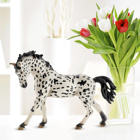 5inch Horse Toys, Denmark Knabstrupper Mare Toy Knabstrupper Horse Toy, for Girls Boys, Figure Farm Life Horse Farm Life Horse Club Education Toy ...