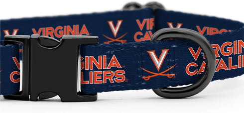 Virginia Cavaliers Collars and Leashes | Officially Licensed | Adjustable-Fits All Pets! (Large Collar)...