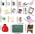 SOTOGO 34 Pieces Doll House School Supplies Mini School Accessories Dollhouse Toy Home Miniature Model DIY Doll Accessories...