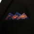 SHLAX&WING Paisley Navy Blue Orange Yellow Handkerchief Mens Ties Silk...