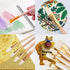 7 PCS Assorted Size Gilding Brush Set, Gold Leaf Goat Hair Painting Brush Metallic Foil Flakes Paint Brush + 2 PCS Nylon Brush + Tweezers for Gold...