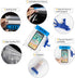 HEETA 5-Pack Clear Waterproof Dry Bag, Water Tight Cases Pouch Dry Bags for Camera Mobile Phone Maps, Kayaking Boating Document Holder (Blue)...