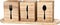 Kathfly 4 Pcs Silverware Caddy Utensil Holder for Countertop Silverware Organizer with Wood Tray Spoon Fork Holder for Kitchen Parties(Brown)...