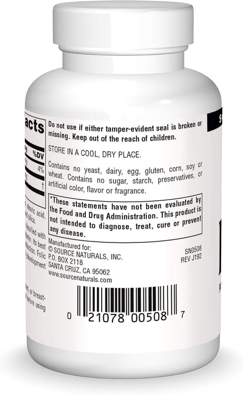 Source Naturals PABA, Para-Amino Benzoic Acid, 100 mg Dietary Supplement - 250 Tablets...