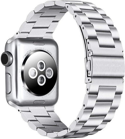 Replacement for Apple Watch Band 38mm 40mm 41mm Stainless Steel Metal Iwatch Iphone Watch Link Band for Apple Watch Series 9/8/7/6/5/4/3/2/1/SE (3...