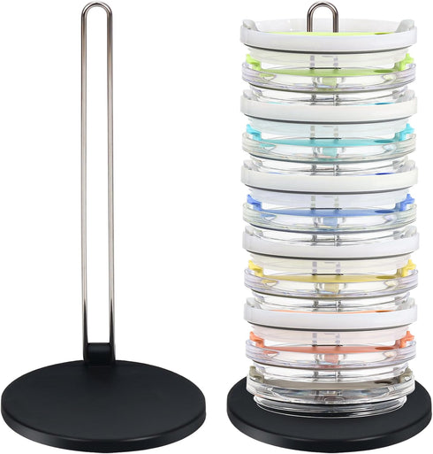 YQL 2Pcs Tumbler Lid Organizer for Cabinet,Space Saving Design Tumbler Lid Holder for Kitchen and Countertops Organization...