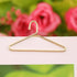 24PCS Paper Clips, Gold Paperclips with Storage Box Cute Hanger Shape Paper Clip Stainless Steel Paper Clip Small Paper Clips Multi Function Paper...
