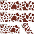 99 Feet Brown Cow Print Bulletin Board Border Trim Bulletin Board Back to School Classroom Chalkboard Decor Teacher Student Use for Classroom Scho...