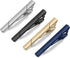 MOZETO Tie Clips for Men, Black Gold Blue Silver Tie Bar Set for Regular Ties, Luxury Box Gift Ideas...