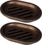 Topsky 2 Pcs Soap Dish for Shower, Double Layer Draining Soap Box with Drip Tray, Plastic - Bronze...