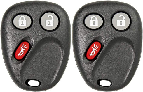 Keyless2Go Replacement for Keyless Entry Car Key Vehicles That Use 3 Button LHJ011-2 Pack...