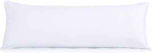 EVOLIVE Ultra Soft Microfiber Body Pillow Cover/Pillowcases 21"x54" with Hidden Zipper Closure (21"x54" Body Pillow Cover, White)...