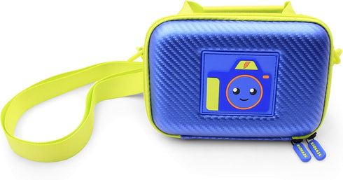 CASEMATIX Camera Case Compatible with VTech KidiZoom Camera and Camera Accessories with Shoulder Strap and Padded Interior Divider, Blue Travel Ca...