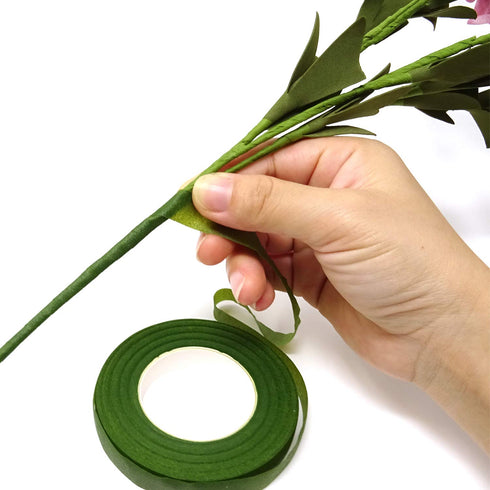 Honbay 4 Rolls 1/2" Wide 30Yard/Roll Floral Tapes for Bouquet Stem Wrap Florist Craft Projects (Light Green)...