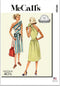 McCall's Vintage 1940's Misses' Dress Sewing Pattern Packet, Design Code M8380, Sizes 6-8-10-12-14...