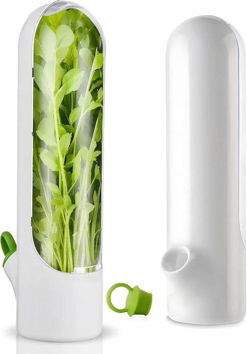 Herb Saver for Refrigerator, Fresh Herb Keeper, Herb Saver Pod Containers, Herb Fresh Keeper for Refrigerator,Herb Storage for Cilantro,Parsley, A...