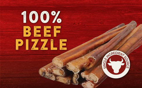 Bully Stick,4-6" Single-Ingredient, Premium, All-Natural Grass-Fed Bull Stick, Long Lasting Dog Chew for Aggressive Chewers - 2.2 oz | for Small D...