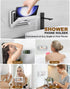 Upgraded Shower Phone Holder Waterproof with Speaker Hole Screentouch Shower Phone Stand Case Mount for Bathroom Bathtub Kitchen Wall Mirror for i...