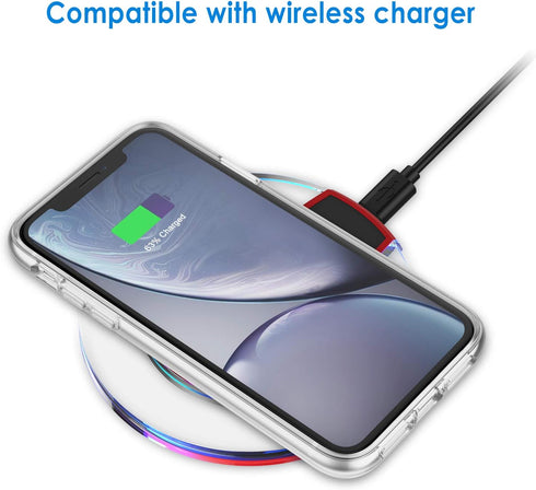 JETech Case for iPhone XR 6.1-Inch, Non-Yellowing Shockproof Phone Bumper Cover, Anti-Scratch Clear Back (Clear)...