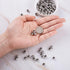 Fashewelry 100Pcs Stainless Steel Rondelle Round Spacer Beads 8mm Polished Smooth Metal Loose Ball Beads for Jewelry Making Hole: 3.5mm...