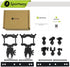 S90 Dash Cam Mount, Dash Cam Mirror Mount Holder with 6pcs Joints for Rove APEMAN CHORTAU Roav Nexar iiwey YI Z-Edge Old Shark KDLINKS Crosstour F...