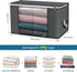 Large Storage Bags, 2 Pack Clothes Storage Bins Foldable Closet Organizers Storage Containers with Durable Handles Thick Fabric for Blanket Comfor...