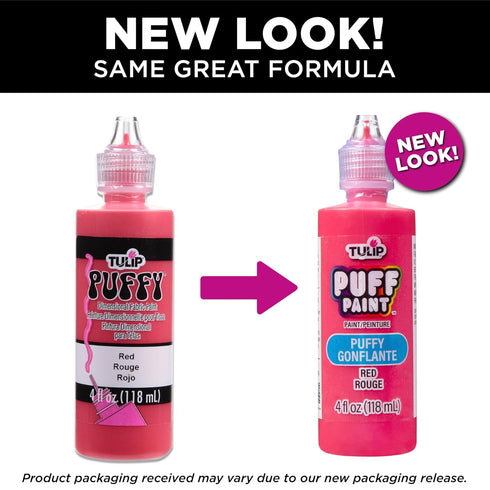 TULIP Dimensional Fabric Paint 17132 Dfpt 4Oz Puffy Red, 4 Fl Oz (Pack of 1)...