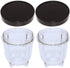 Blendin Replacement Short Cup with Stay Fresh Jar Lid, Compatible with Original Magic Bullet Blender Juicer 250W MB-1001, MB-1001B, MBR-1101, MBR-...