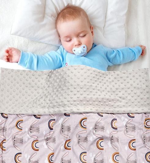Baby Blanket Super Soft Minky Blanket Cute Rabbit Blanket with Dotted Backing for Newborns Nursery Stroller Receiving Toddlers Crib Bedding for Bo...