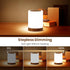 Night Light, Rechargeable Bedside Touch Lamp, Dimmable Night Light with Warm Light & Color Changing RGB,Touch Color-Changing Ring, Portable Night ...