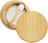 Salt Box with Lid and Spoon Bamboo Salt Container Kitchen Spice Cellars with Swivel Lid Built in Spoon Salt Holder for Storage Sea Salt 12oz Capac...