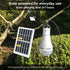 Solar Light Bulbs Dusk to Dawn Solar Lights Indoor, Portable Solar Chicken Coop Lights Hanging Solar LED Camping Lights, 2-Pack...