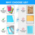 Flexible Cutting Board BPA Free 4 Colored Plastic Cutting Board Mat Set, Dishwasher Safe, 11.4 IN x 7.5 IN, 2mm Thickness...