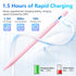 Stylus Pen for iPad 9th&10th Generation - iPad Pencil 2nd Generation, Fast Charge Active Pencil Compatible with 2018-2024 Apple iPad Pro11&12.9 in...