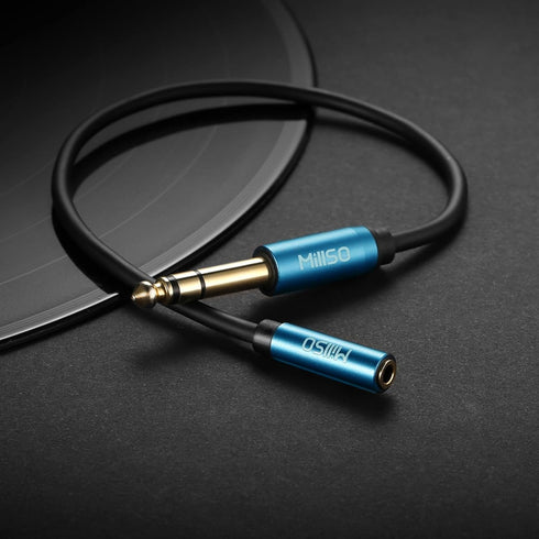 MillSO 1/4 to 3.5mm Headphone Adapter TRS 6.35mm 1/4 Male to 3.5mm 1/8 Female Stereo Jack Audio Adapter for Amplifiers, Guitar, Keyboard Piano, Ho...