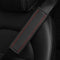 Breathable Leather car seat Belt Cover, seat Belt Shoulder pad to Protect The Shoulder and Neck, Driving More Comfortable (Red)...