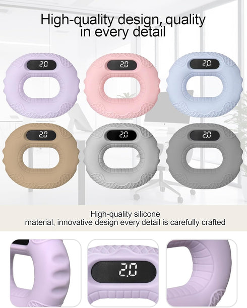 Smart Hand Grip Strength Trainer for Adults & Kids, Stress Ball Bluetooth Connection for Phone, Perfect for Fitness, Wrist Rehab Therapy & Hand St...