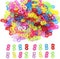 S Clips Rubber Band Clips 1000 Pieces Loom Rubber Band Clips Plastic Band Clips Connectors Refills Bracelet Kit Clip for Loom Bracelets DIY Making...