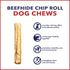Pet Factory American Beefhide 5" Chip Rolls Dog Chew Treats - Chicken Flavor, 8 Count/1 Pack...