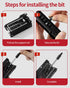 Bike Multi Tool, Bicycle Repair Tool Kit 38 in 1 Bicycle Multitool with Chain Levers Hex Spoke Wrench Splitter Tool and Crank Puller Portable Repa...